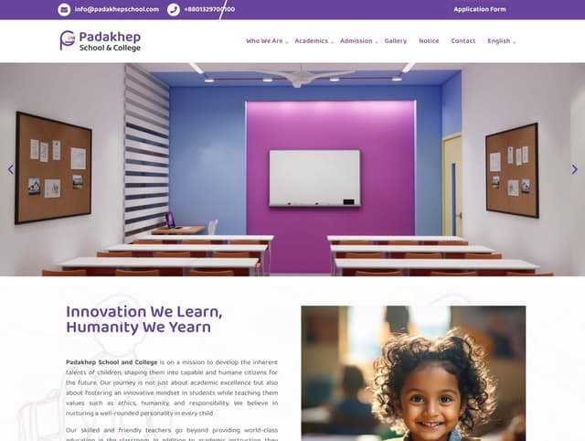 Padakhep School Website